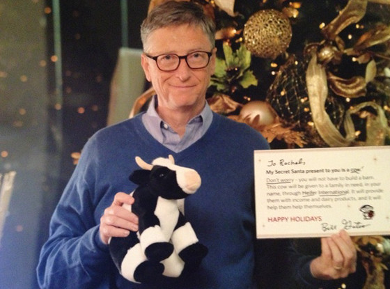 Bill Gates, Christmas Cow Bill Gates, Christmas Cow